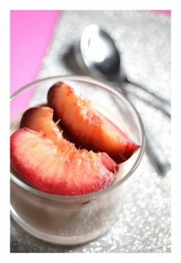 Mousse de nectarines, nectarines, nectarines de vigne