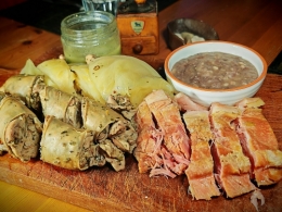 andouille à la vinaigrette et légumes au bouillon,la cocotte,la voix du nord