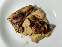crème de céleri aux cèpes et côtes de mouton,la cocotte,la voix du nord