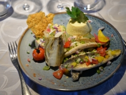 Filets de vives et huile vierge de Céline Brulez, cheffe du restaurant La petite auberge à Cucq, la petite auberge à Cucq, Céline Brulez, le chef et la cocotte, la voix du nord
