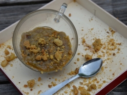 rhubarbe au granola,la cocotte,la voix du nord,rhubarbe,granola