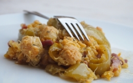 crumble poivrons-oignons, poivrons, oignons, crumble, la Cocotte, la Voix du Nord