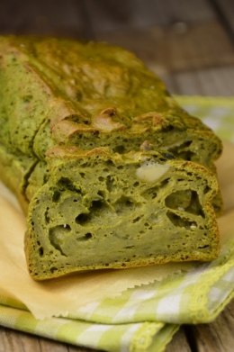 Green cake, cake, épinards