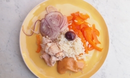 salade de riz à la truite, riz, truite