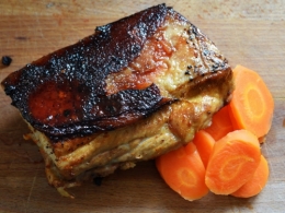 Carré de porc-carottes, caré de porc, carottes