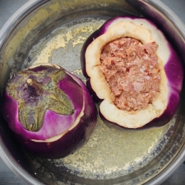 aubergines farcies,la cocotte,la voix du nord
