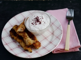 Aiguillettes de porc pané à la feta de betterave, la cocotte, la voix du nord