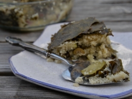 gâteau de feuilles de vigne aux courgettes et couscous,la cocotte,la voix du nord