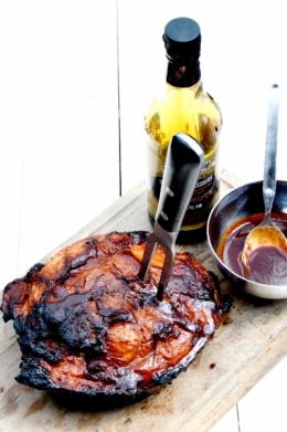 rouelle sauce bbq,rouelle de porc,sauce barbecue,bbq,sauce bbq