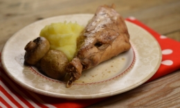 Lapin bière et champignons, mapin, bière, champignons