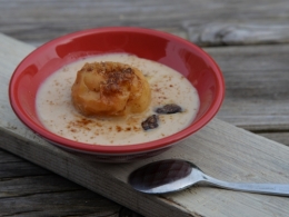 crème de riz gluant aux pommes cuites,la cocotte,la voix du nord