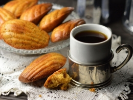 Madeleines façon café turc, madeleines, cardamome, chicorée