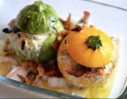 courgettes flan-farcies,la cocotte,la voix du nord