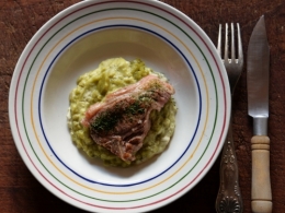 purée de pois cassés et agneau à la menthe,la cocotte,la voix du nord