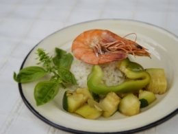 Crevettes de Sète aux p’tits légumes, la cocotte, la voix du nord