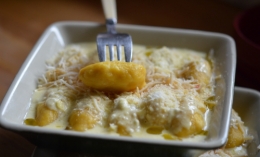 Quenelles de potimarron, potimarron, quenelles