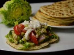 Tortillas au ceviche poisson-avocat, tortillas, ceviche, poisson, avocat