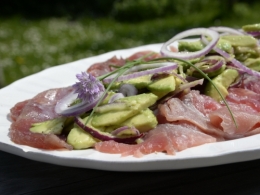 Carpaccio de thon au wasabi, thon, wasabi, la Cocotte, la Voix du Nord