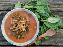 soupe à la crêpe de pois chiches et épinards,la cocotte,la voix du nord
