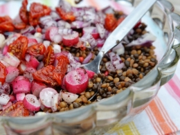 Salade rouge de lentilles des Flandres, la cocotte, la voix du nord