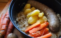 choucroute, andouille d'Aire sur la Lys