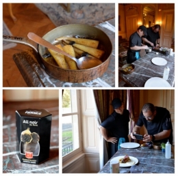 suprême de pintade à l’ail noir du petit cuincy de jérôme falempin,chef du 109 à cambrai,jérôme falempin,garteh ducatillon,le 109 à cambrai,château de la motte fénélon,le chef et la cocotte,la cocotte,la voix du nord