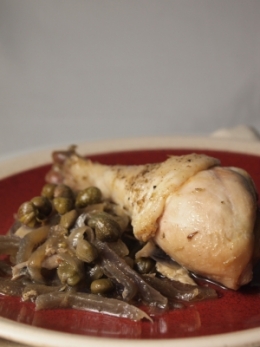 poulet aux anchois, poulet, anchois