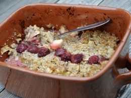 Gratin de rhubarbe à la noisette, la cocotte, la voix du nord