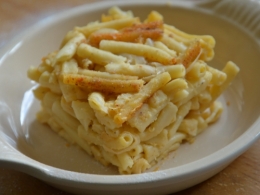 Macaronis à la mimolette, macaronis, mimolette