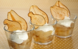 verrines poires gorgonzola,poires,gorgonzola