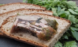 langue de porc en gelée, langue de porc, gelée, fond de jambon