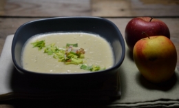 Velouté de céleri aux pommes, velouté de céleri, céleri, pommes, Boskoop, pommes de terre, La Cocotte