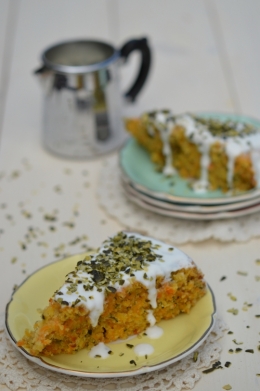 Gâteau de carottes aux graines de courge, gâteau de carottes, carottes, graines de courge