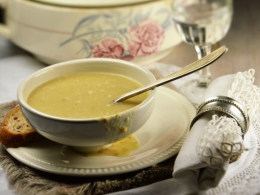 Soupe de poireaux de Mami, soupe de poireaux, poireaux, pommes de terre, lard