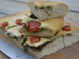 Fougasse tomates, olives et basilic, la Cocote, la voix du nord