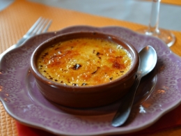 crème brûlée à la fleur de bière de jérémie denecker de l’auberg,jérémie denecker,auberge de booneghem,nieurlet,la cocotte,la voix du nord