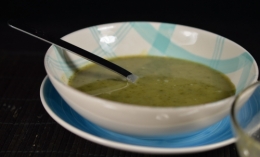 soupe au vert de poireaux et cresson,soupe au cresson