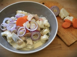 salade aux harengs doux,la cocotte,la voix du nord