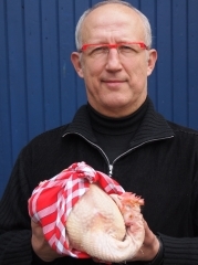 poularde rôtie, trio de carottes et sauce hongroise, Jacques Deroo, les chapons de Saulzoir, Saulzoir, poularde, Femina, la Cocotte