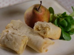 Croustilles de hareng doux, filets de harengs fumés doux, feuilles de brick, citron confit