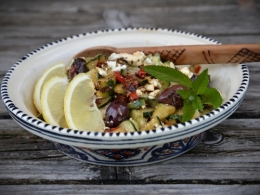 salade grecque à la courgette,la cocotte,la voix du nord