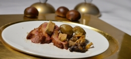 Magrets de canard aux marrons et chanterelles, le Palais du Foie gras, David Delbergue, Landas, Femina, la Cocotte