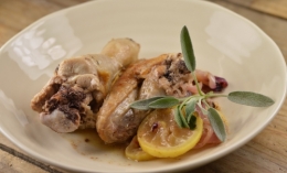 Poulet à la sauge, poulet fermier, sauge, citron, La Cocotte