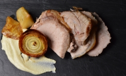 Rôti de porc à la crème de céleri, rôti de porc, porc, céleri