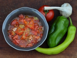 Felfel wallah, tomates, poivrons