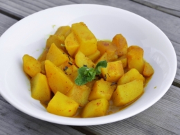 Patates Batna, pommes de terre, curcuma, ail coriandre, menthe