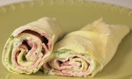 roulés jambon-cresson, jambon, cresson, crêpes, roulés
