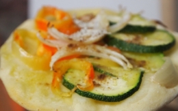 pizza courgettes et poivron, pizza, courgettes, poivron, cumin