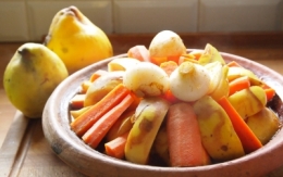 tajine coings-carottes, coings, carottes, tajine, la Cocotte