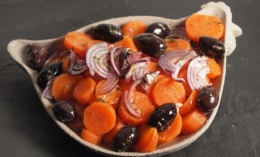 carottes crétoises, carottes, olives noires